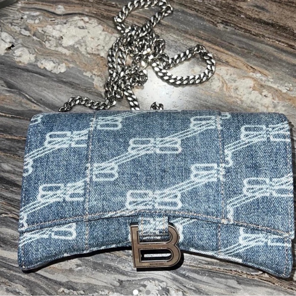 Balenciaga denim bag